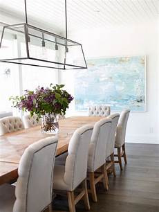 Chandelier Over Dining Table