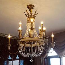 Bronze Crystal Chandelier