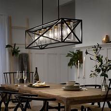 Linear Chandelier Black