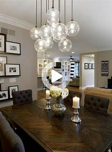 Linear Chandelier Dining Room