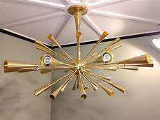 Sputnik Chandelier Gold