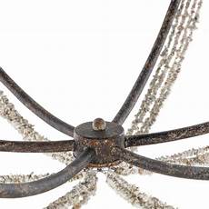 White Plaster Chandelier